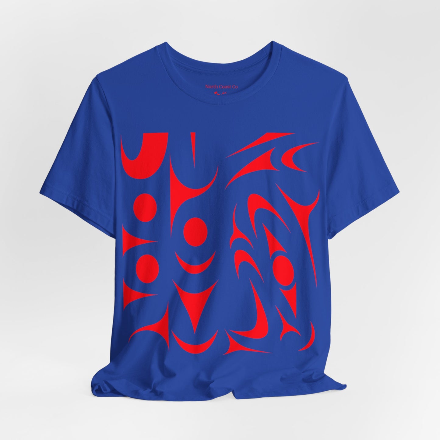 Unisex T-shirt with red Thunderbird design by Joshua Watts