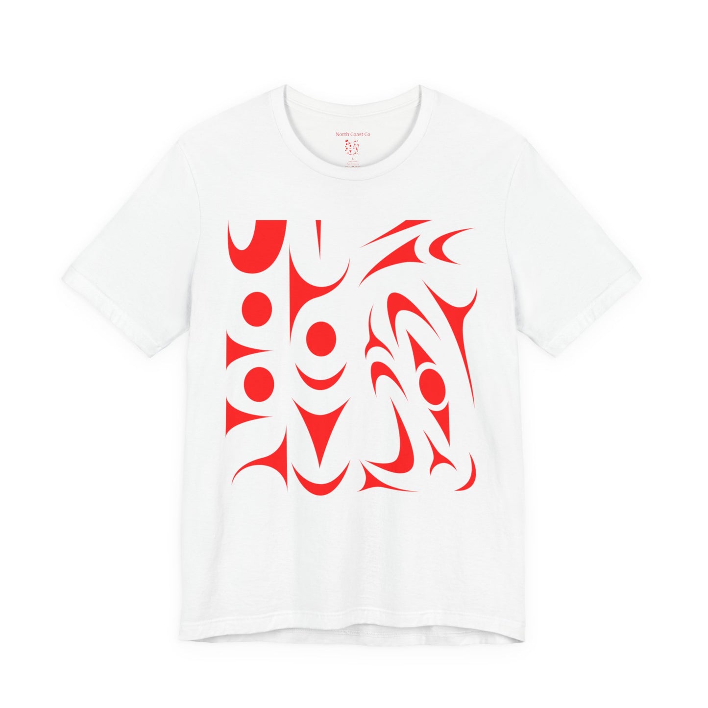 Unisex T-shirt with red Thunderbird design by Joshua Watts