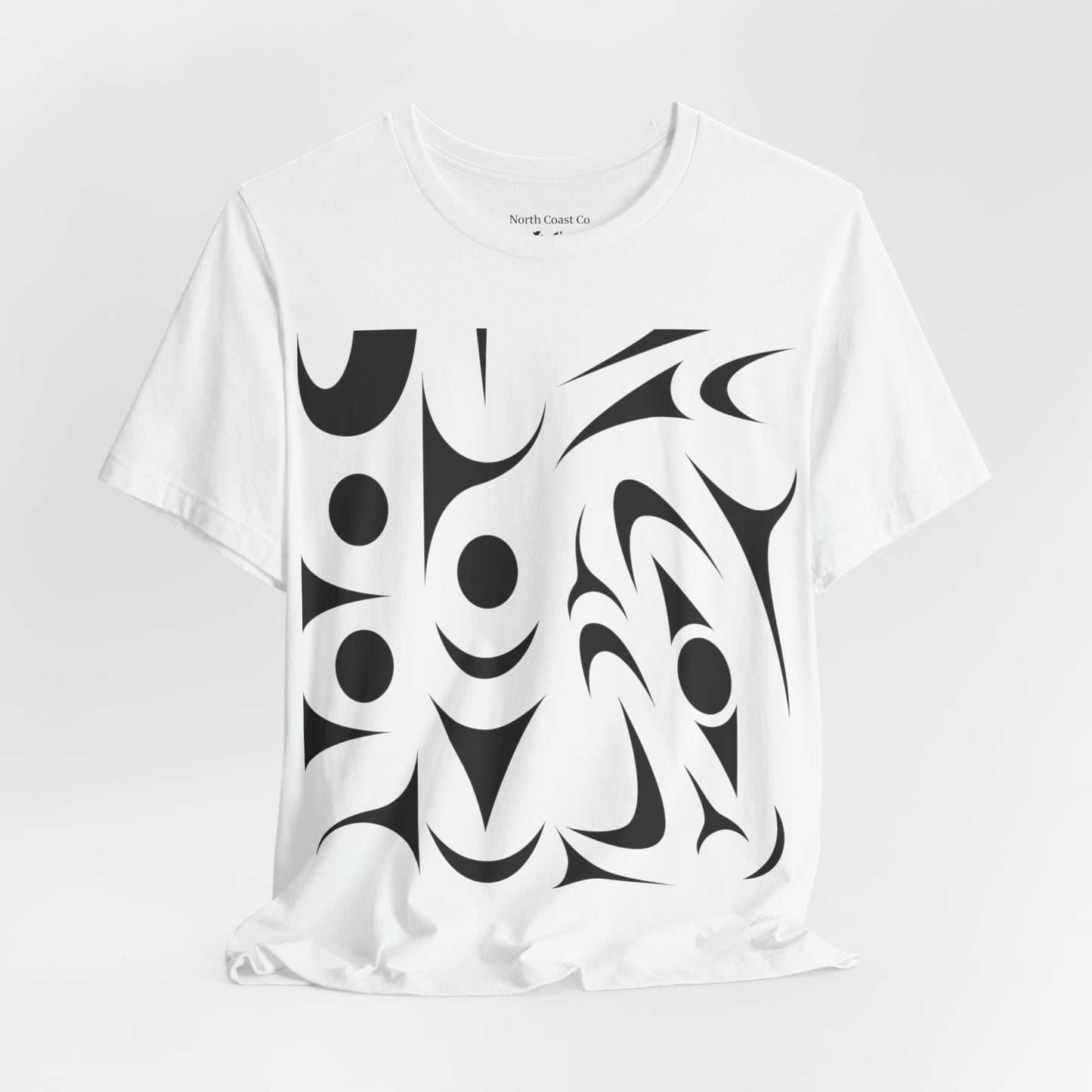 Unisex T-Shirt with black and white “Thunderbird” Design by Joshua Watts