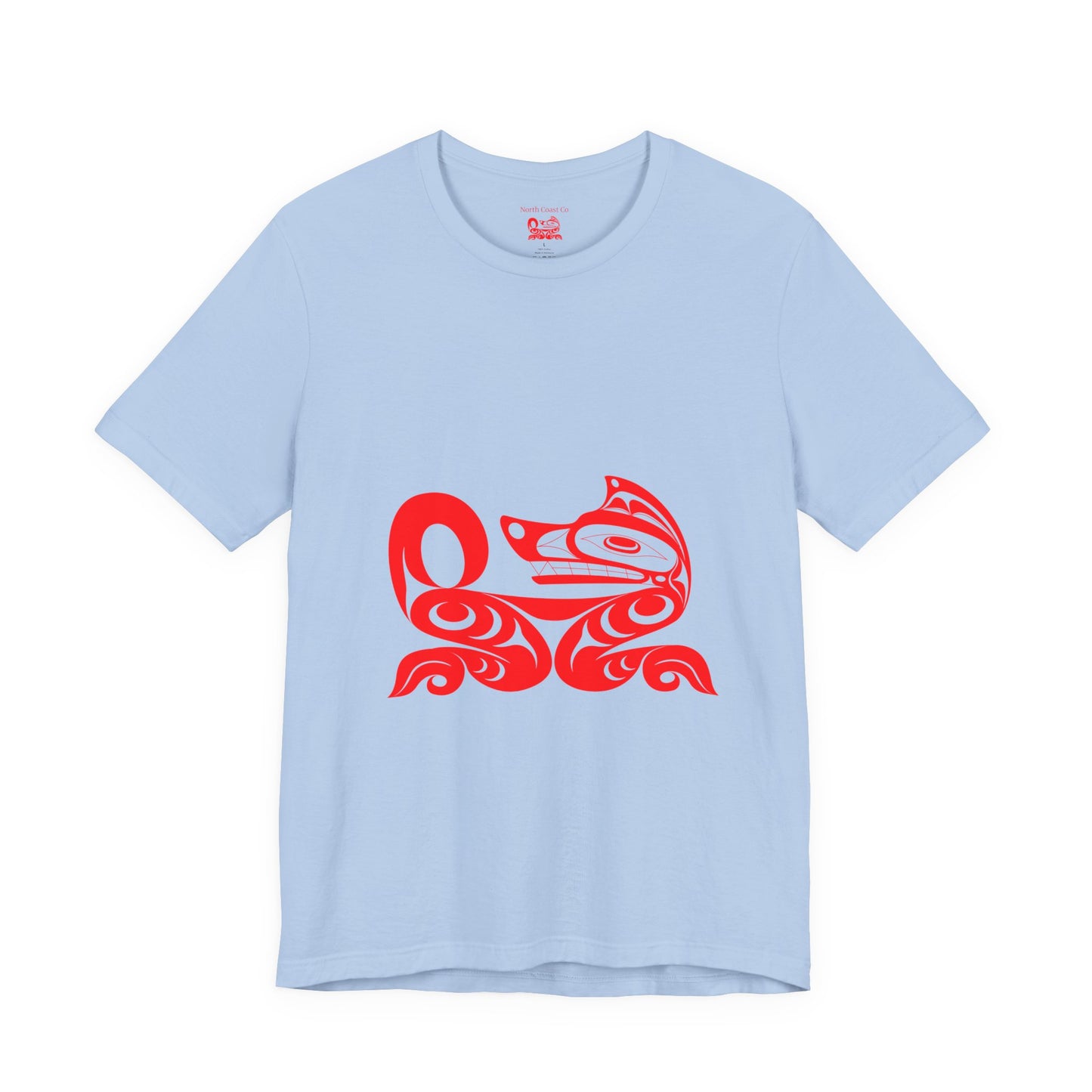 Unisex T-Shirt with “Red Wolf” design by Joshua Watts