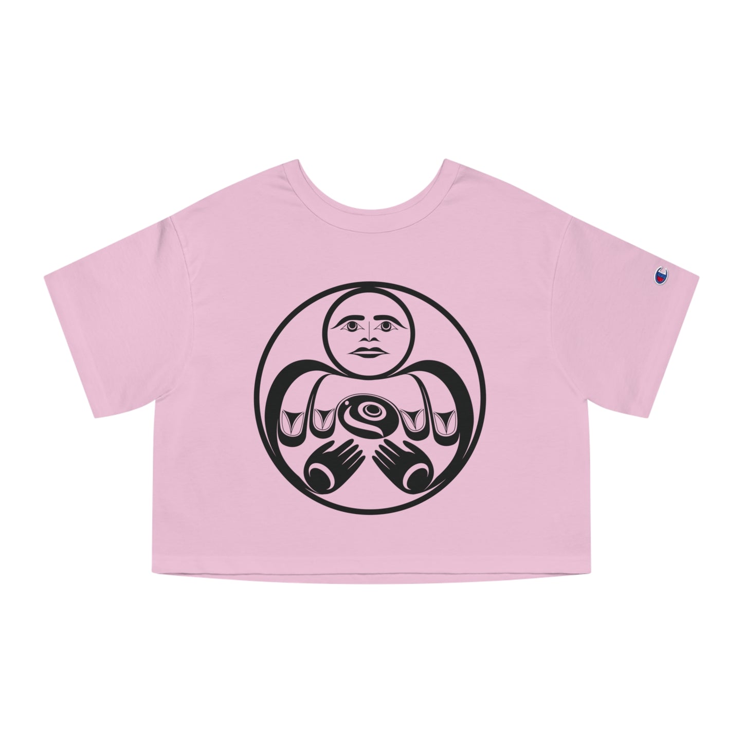 Cropped Tee with “Hishuk Ish Tsawalk” design by Joshua Watts