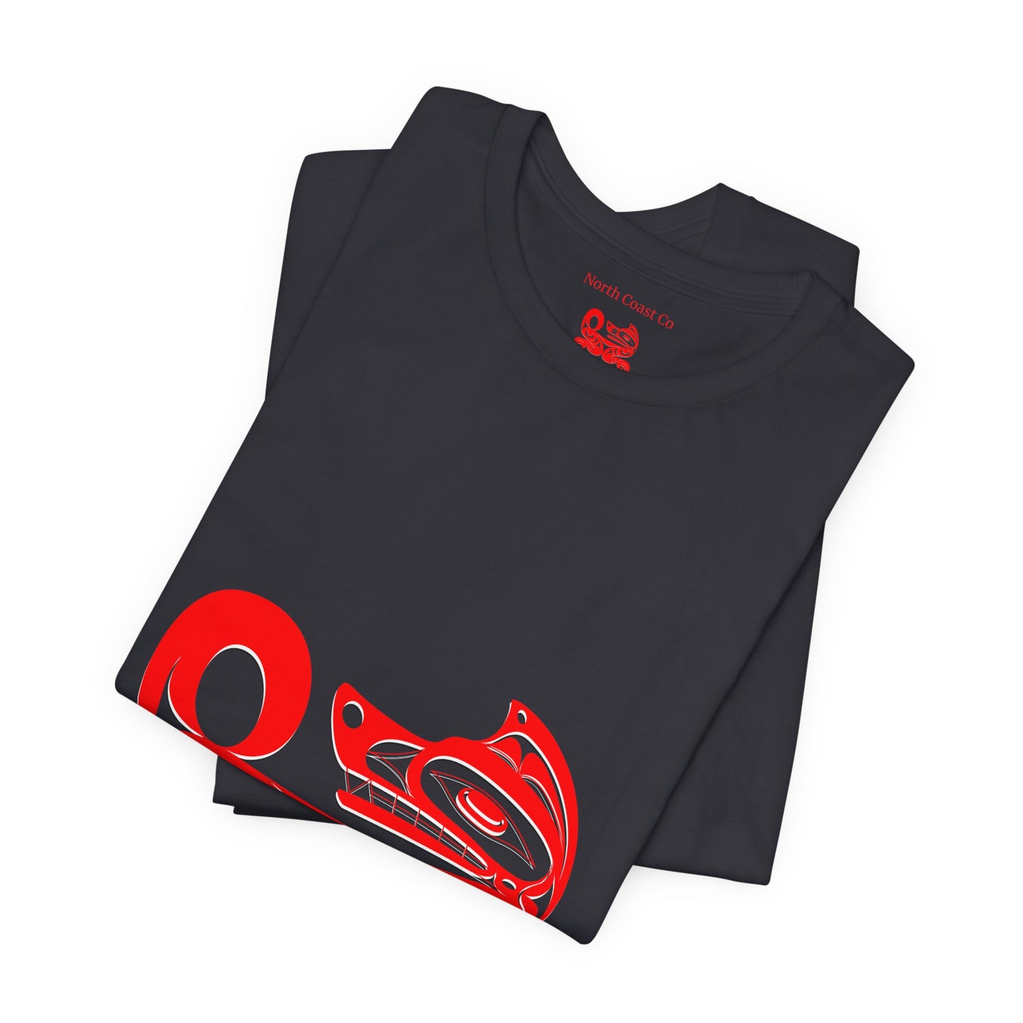 Unisex T-Shirt with Holographic “Red Wolf” design by Joshua Watts
