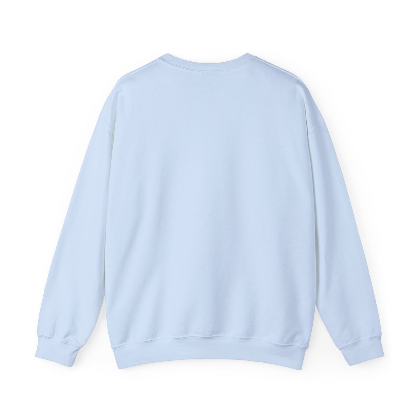 Unisex Crewneck Pullover sweatshirt with White “Tsuu-Baa-Asaxt Wolves” design by Joshua Watts