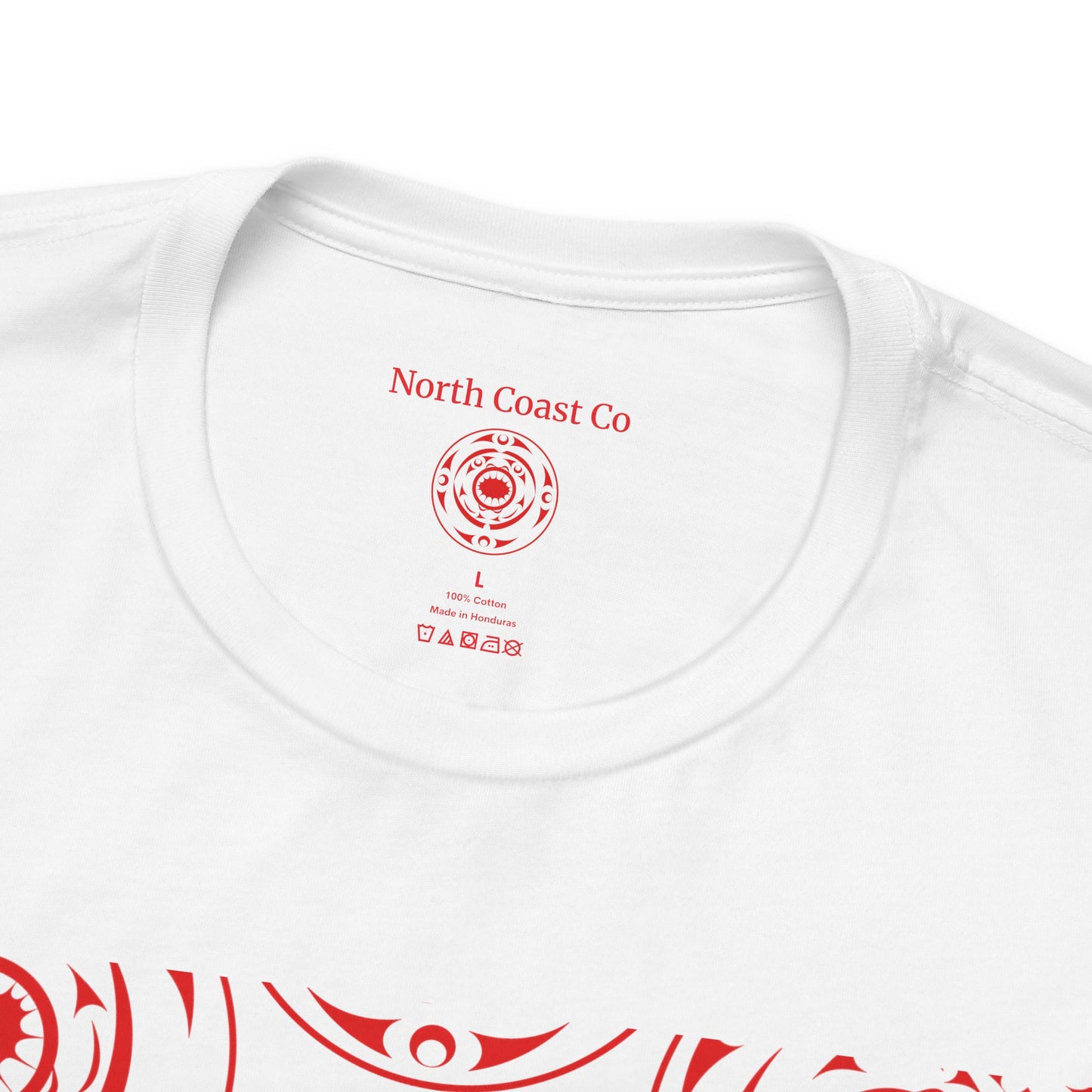 Unisex T-Shirt with red “Life and Death” pattern design by Joshua Watts