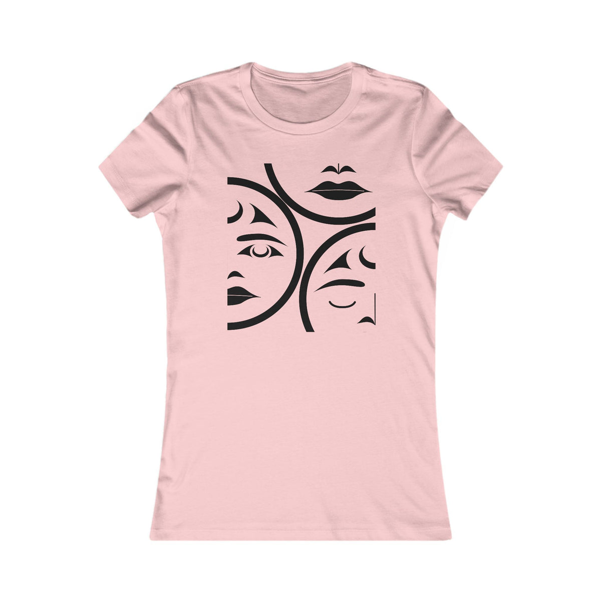 Women’s Fit T-Shirt with “Moons” Design by Joshua Watts