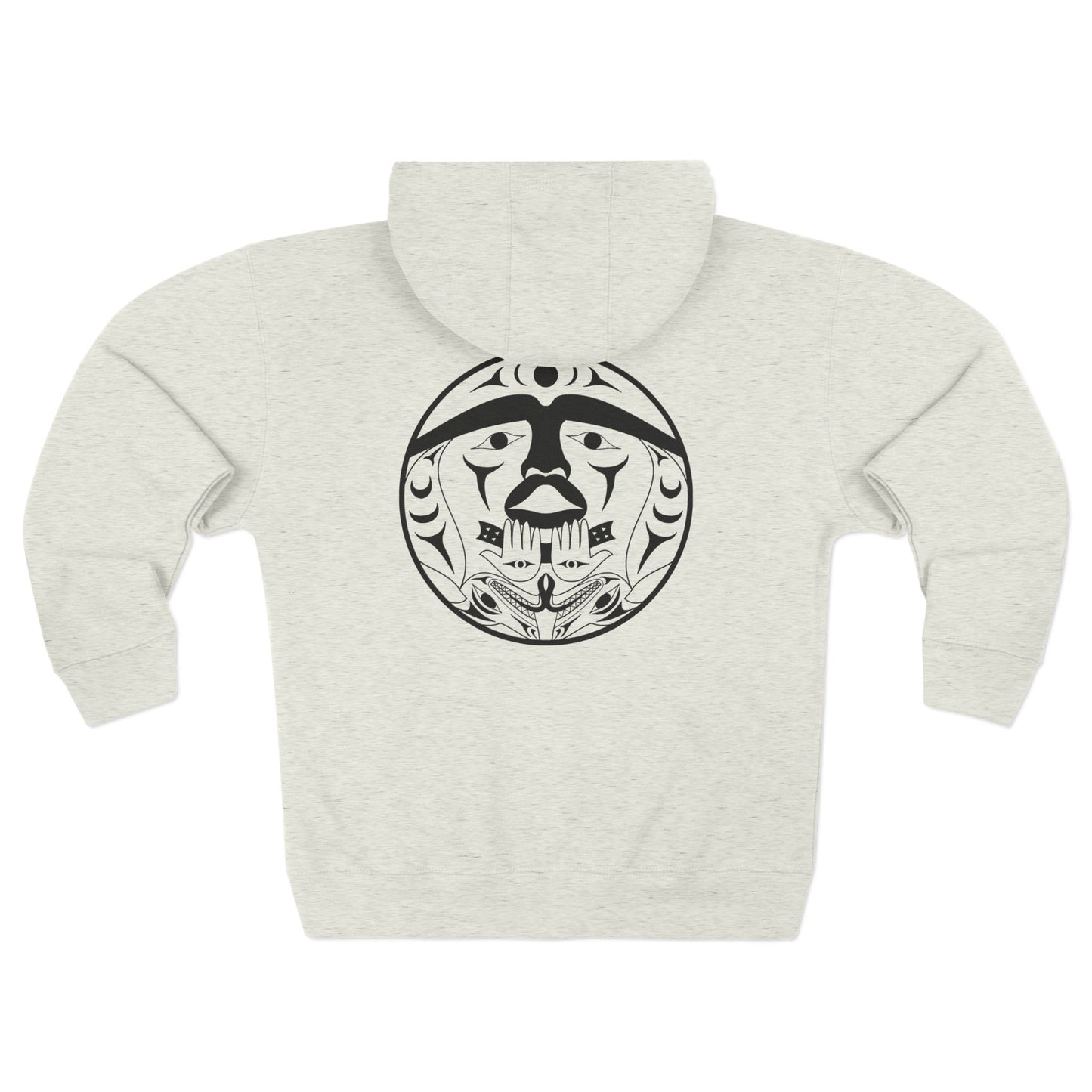 Unisex Zip Hoodie with “Xwechtaal” design by Joshua Watts