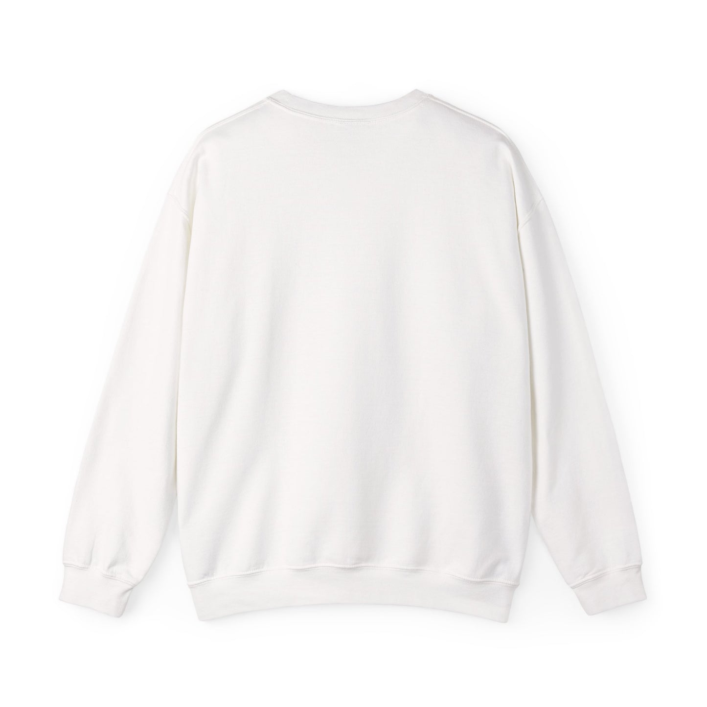 Unisex Crewneck Pullover sweatshirt with White “Tsuu-Baa-Asaxt Wolves” design by Joshua Watts