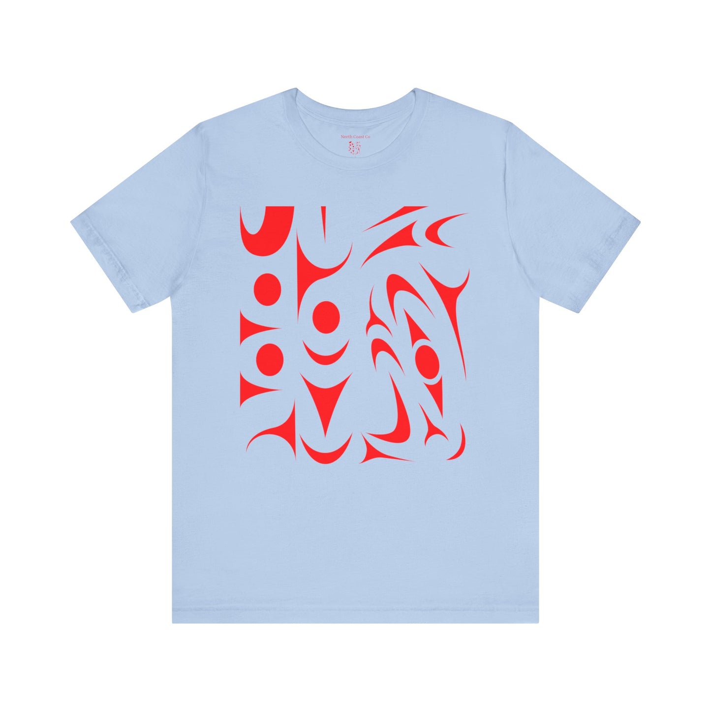 Unisex T-shirt with red Thunderbird design by Joshua Watts