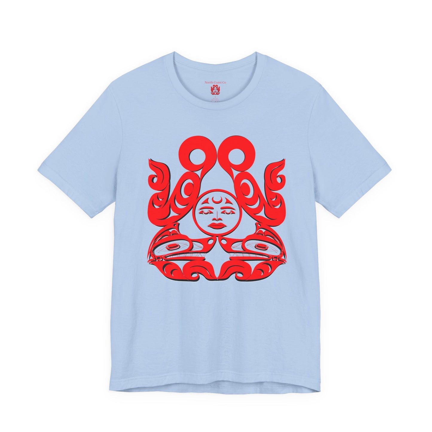 Unisex T-shirt with Holographic “Tsuu-Baa-Asaxt Wolves” design by Joshua Watts